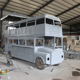 大型双层巴士车模型 威四方复古模型车厂家 公交车上的巴士