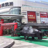 厂家定做1:1直升机高仿真模型飞机战斗机航模军事道具公园展览摆